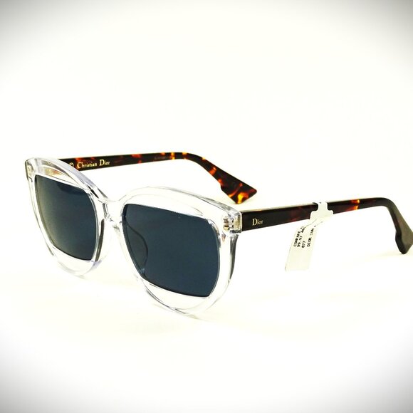 CHRISTIAN DIOR  DIORMANIA2-0T6V/KU Khaki Havana /Blue Avio Sunglasses - Picture 1 of 11